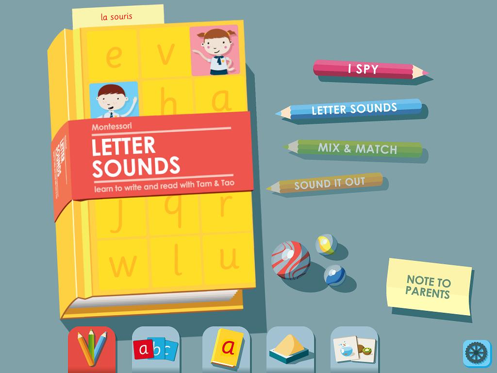 LetterSounds Son des Lettres 3 Elles Interactive Appli iPad Montessori 1