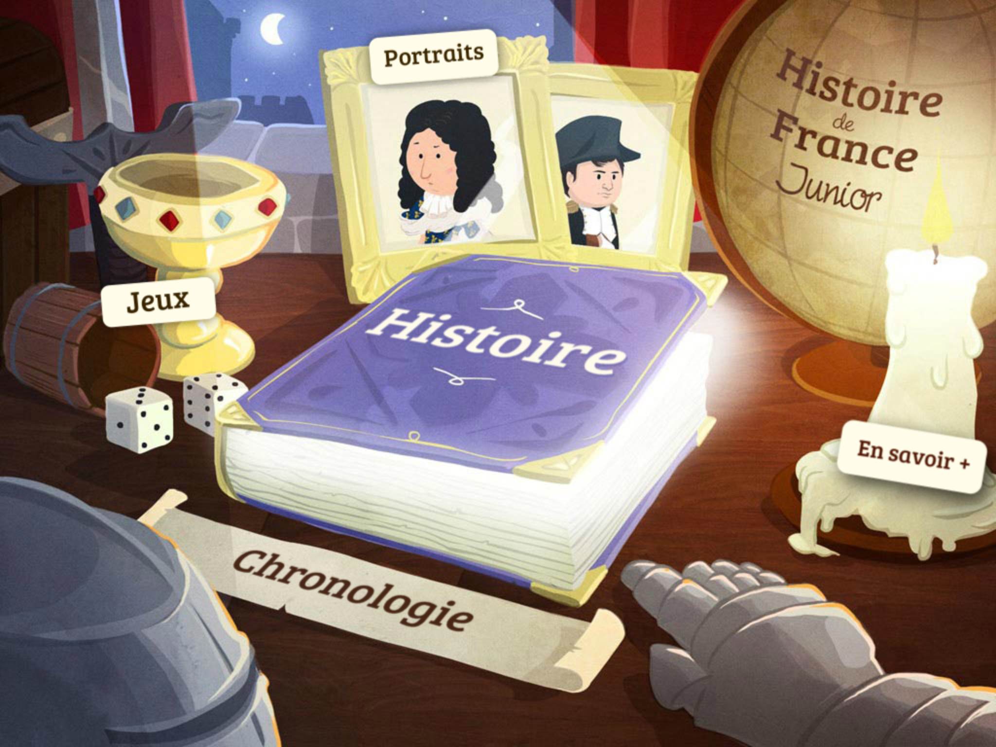 Quelle Histoire Histoire de France Application iPad La Souris Grise tablette enfant Gulli 1